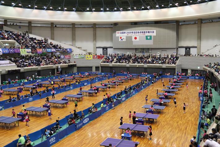各都道府県大会を勝ち抜いた卓球少年・卓球少女たち約1,200名が、神戸グリーンアリーナに集結!の内容を表示