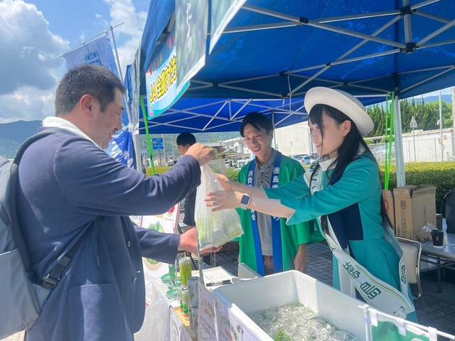 吉野川市・原井市長にもたくさんご購入いただきましたの内容を表示