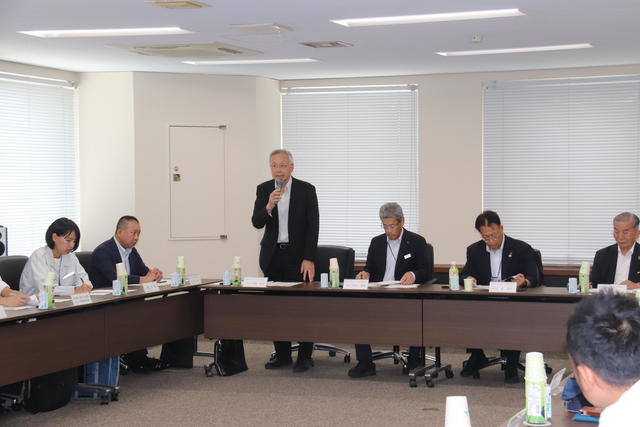 新しく就任した伊勢政喜副会長(JA徳島市・代表理事組合長)によるあいさつの内容を表示