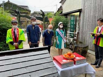 神社への奉納の内容を表示