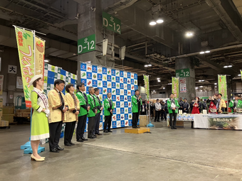 JA鳥取西部 白ねぎ生産部 益田部会長の挨拶の内容を表示