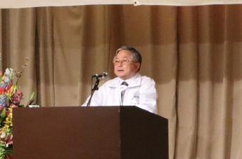 情勢報告する梶原県本部長の内容を表示